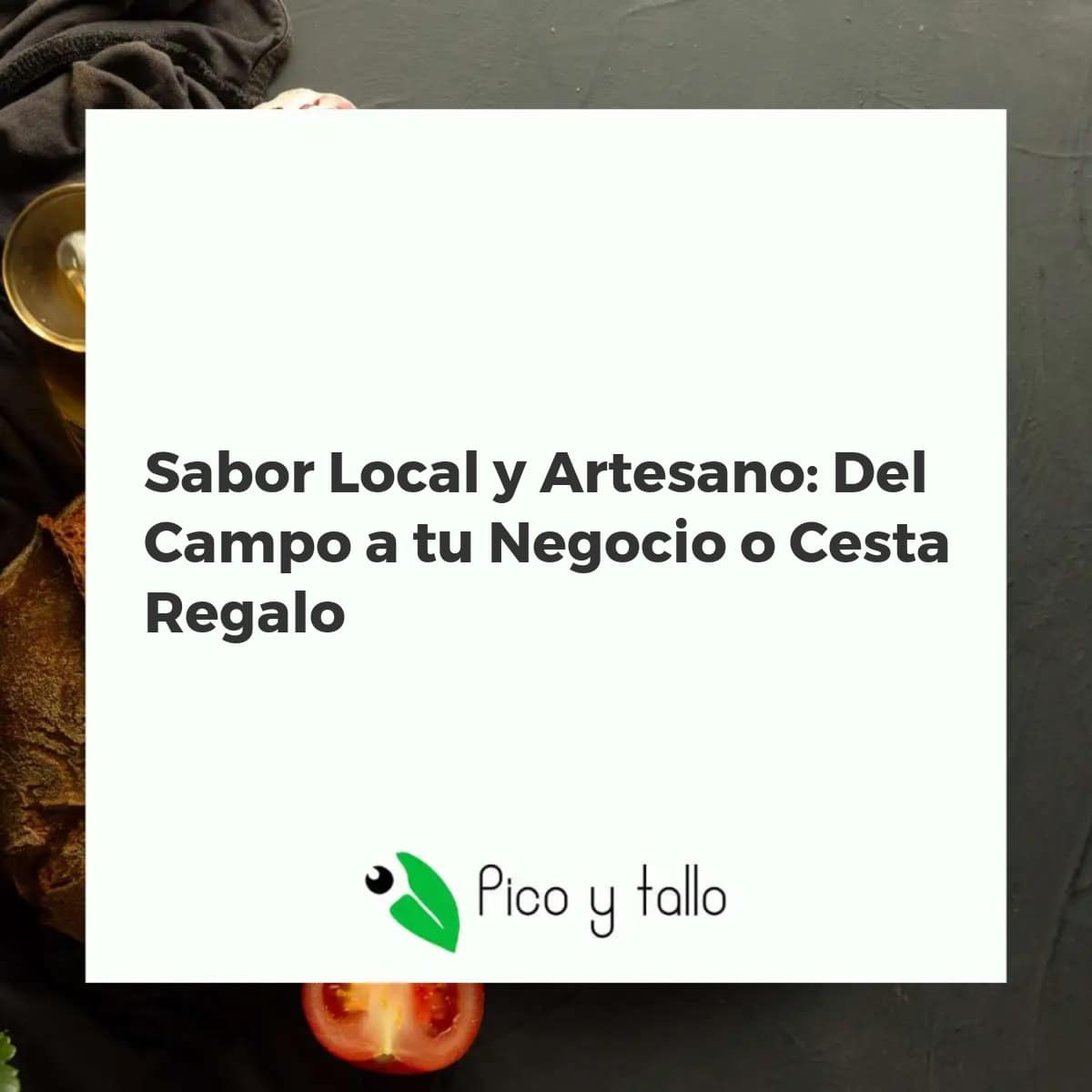Cesta regalo gourmet con aceite, mermelada, quesos, embutidos y frutas frescas. Productos locales artesanos sobre mesa rústica.