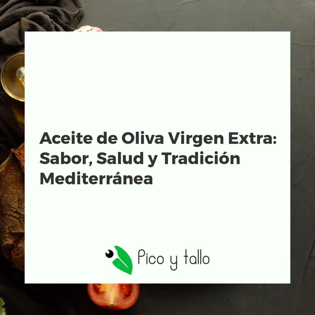 Botella de Aceite de Oliva Virgen Extra con aceitunas y hojas de olivo, simbolizando salud y sabor mediterráneo.
