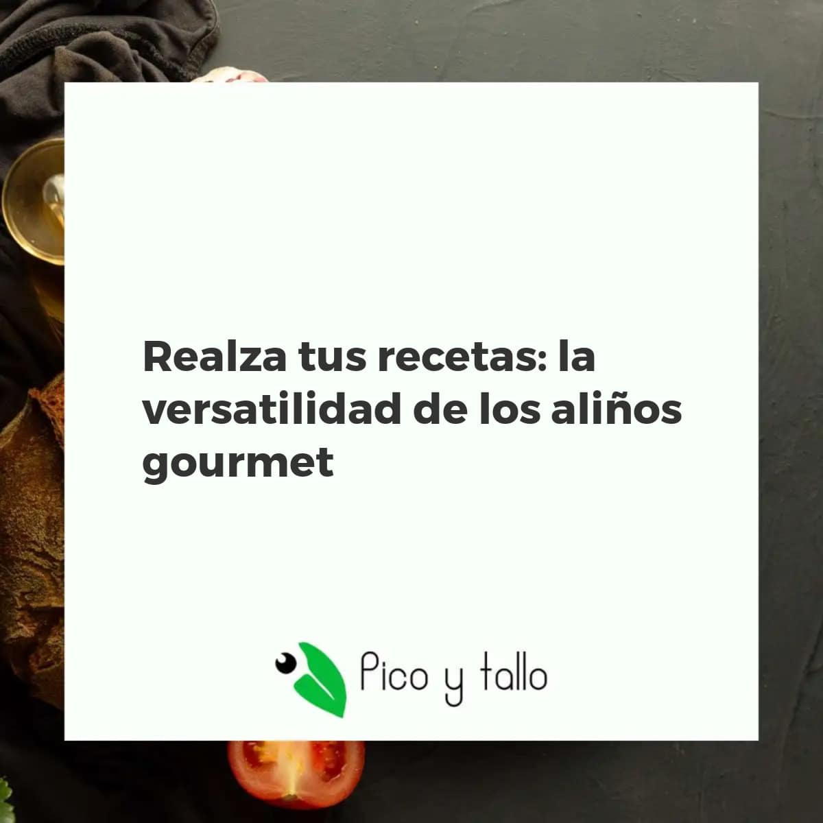 Variedad de aliños gourmet en botellas elegantes con ingredientes frescos sobre una mesa rústica, destacando su versatilidad culinaria
