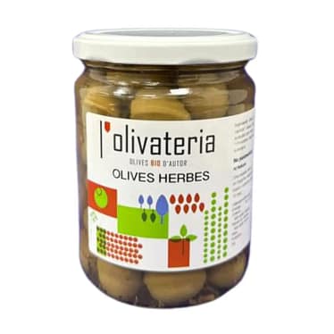 Bote olivas con hierbas gourmet