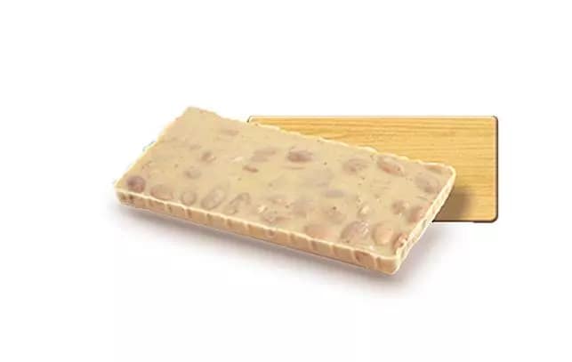 Nougat aus weißer Schokolade mit Bio-Mandeln